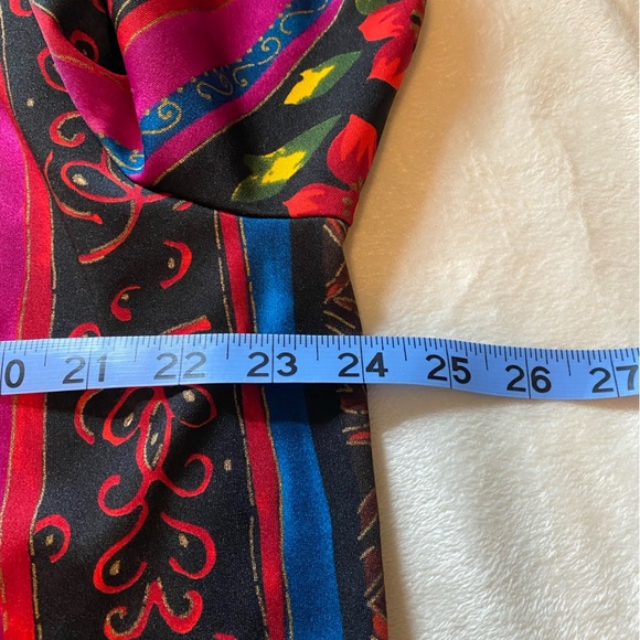 Top Notch Sz 2X Vibrant Multicolor Button Front Blouse Shirt - Picture 7 of 8